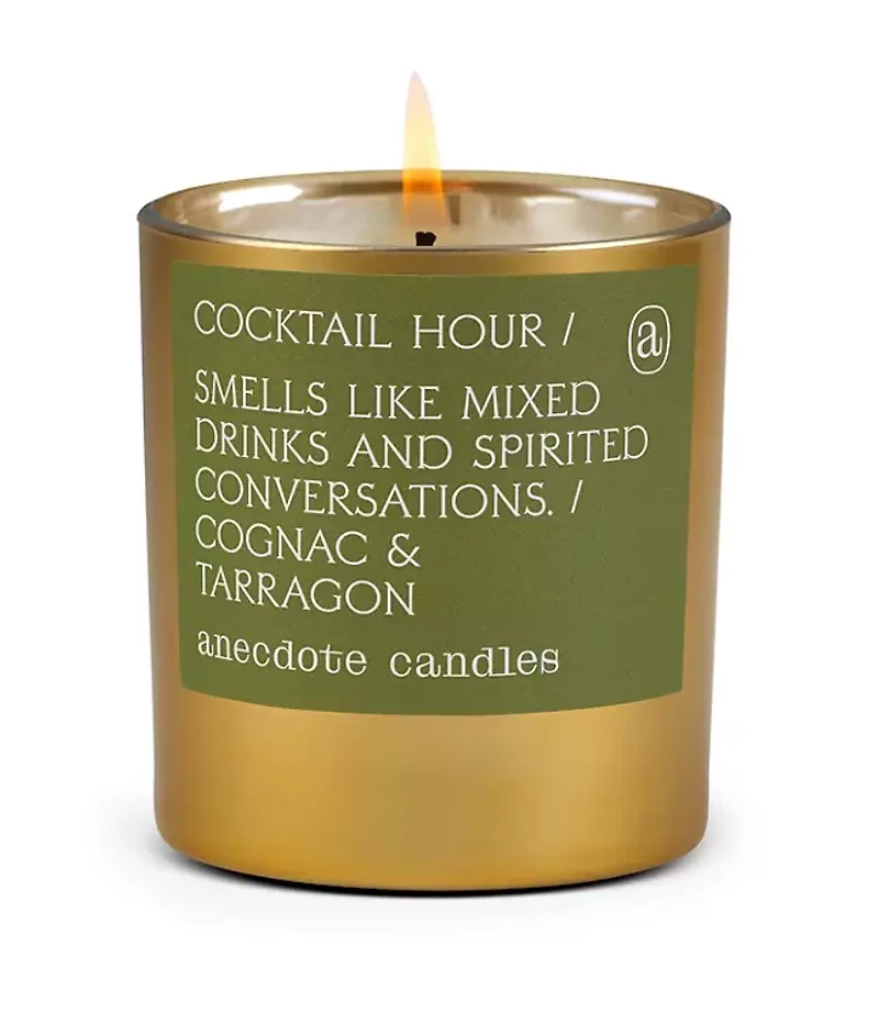 Anecdote Candles Cocktail Hour Gold Tumbler Candle