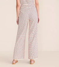 Petite Lou & Grey Striped Wide Leg Crop Pants
