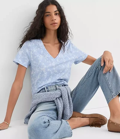 Petite Bouquet Everyday V-Neck Tee