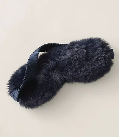 Haven Well Within Faux Fur + Silk Eye Mask