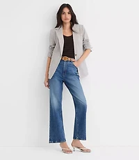 Striped Seersucker Fitted Blazer