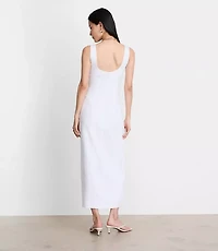 Petite LOFT Versa Luxe Lyocell Linen Midi Dress