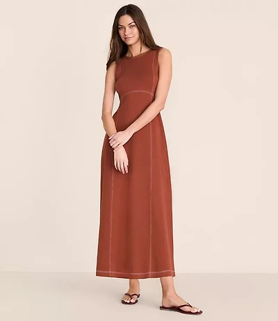 Petite Lou & Grey Terrysoft Contrast Stitch Maxi Dress