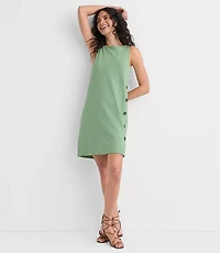 Side Button Mini Dress