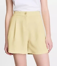 Petite LOFT Versa Crepe Drape Shorts