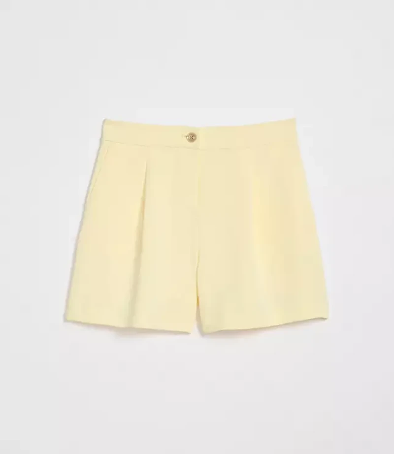 Petite LOFT Versa Crepe Drape Shorts