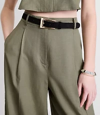 Petite LOFT Versa Pure Spun Pleated Barrel Pants