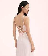 Lately Striped Crop Top