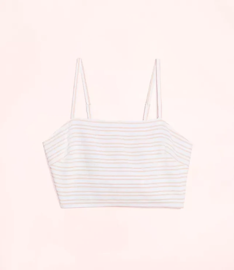 Lately Striped Crop Top
