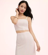 Lately Striped Crop Top