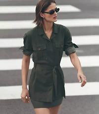 Petite LOFT Versa Pure Spun Mini Skirt