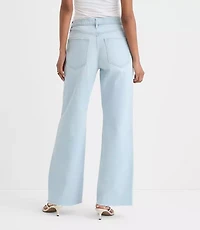 Rivete Tall Curvy Fresh Cut Mid Rise Wide Leg Jeans Wave Wash
