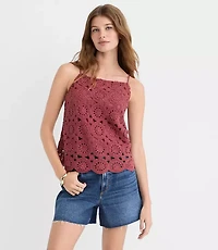 Petite Circle Crochet Cami
