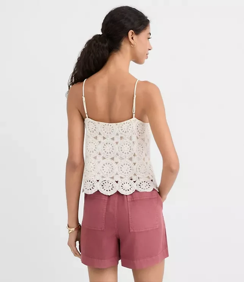 Petite Circle Crochet Cami