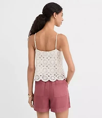 Petite Circle Crochet Cami