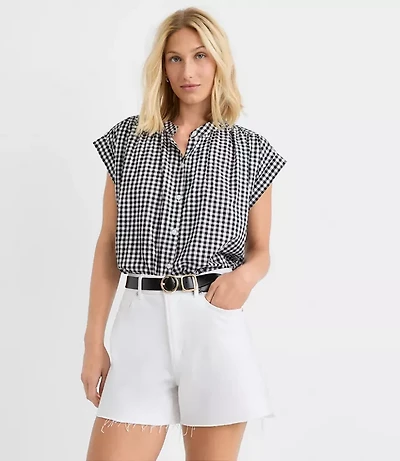 Gingham Everyday Dolman Shirt
