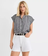 Gingham Everyday Dolman Shirt