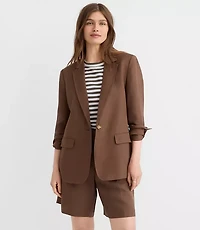Oversized Linen Blend Modern Blazer