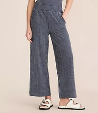 Lou & Grey Striped Wide Leg Crop Pants