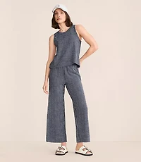 Lou & Grey Striped Wide Leg Crop Pants
