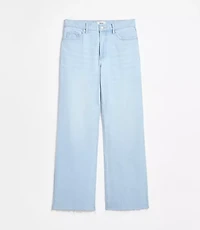 Rivete Tall Fresh Cut Mid Rise Wide Leg Jeans Wave Wash