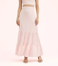 Lately Striped Maxi Skirt