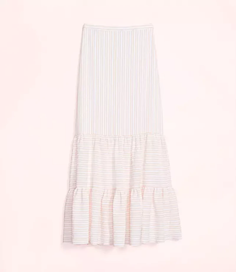 Lately Striped Maxi Skirt
