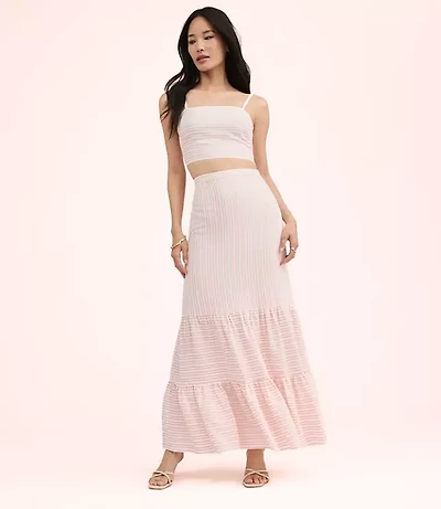 Lately Striped Maxi Skirt