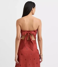 LOFT Beach Eyelet Tie Back Bandeau Top