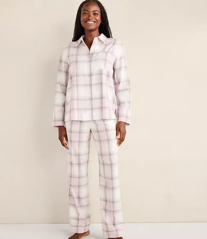 Haven Well Within Lightweight Flannel Frosted Plaid Pajama Pants