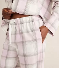 Haven Well Within Lightweight Flannel Frosted Plaid Pajama Pants