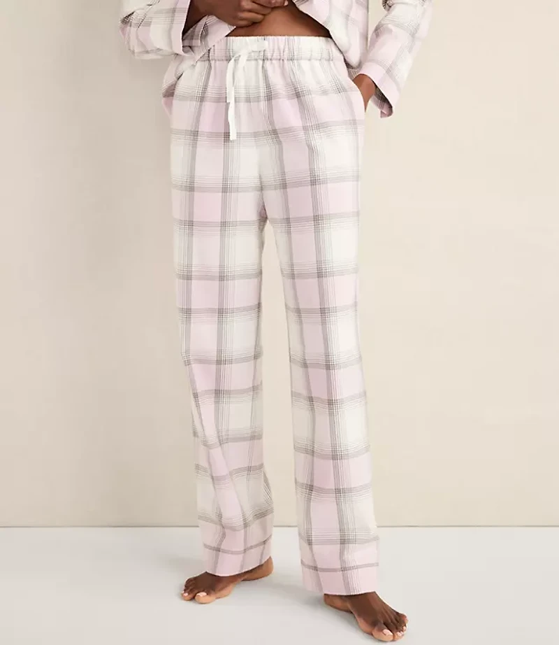 Haven Well Within Lightweight Flannel Frosted Plaid Pajama Pants