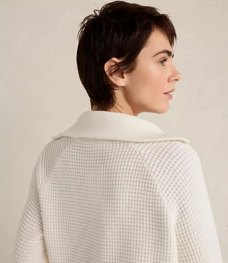 Haven Well Within Organic Cotton Cashmere Waffle Pullover