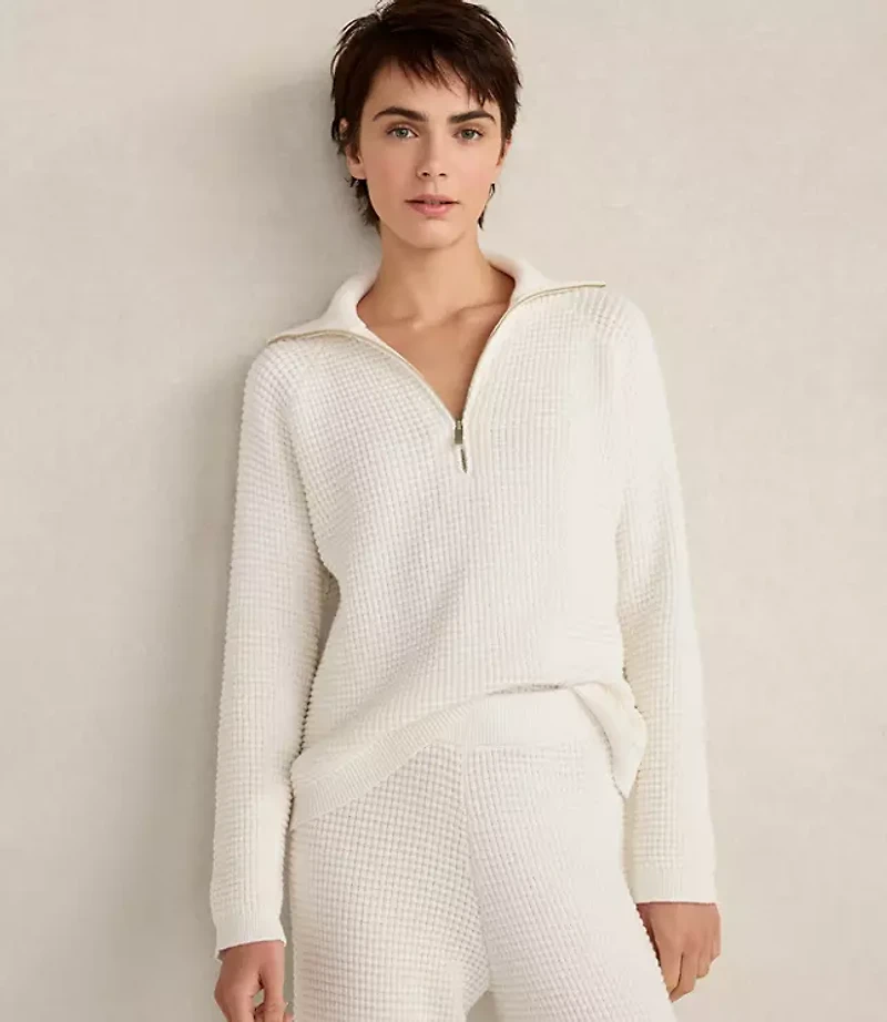 Haven Well Within Organic Cotton Cashmere Waffle Pullover