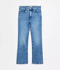 Rivete Curvy High Rise Kick Crop Jeans Authentic Mid Vintage Wash