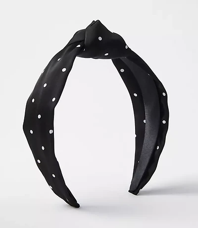 Polka Dot Knot Headband