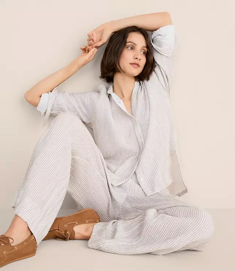 Lou & Grey Striped Triple Cloth Shirt