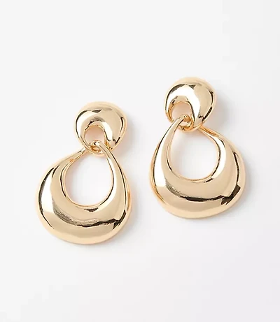 Molded Chunky Hoop Earrings
