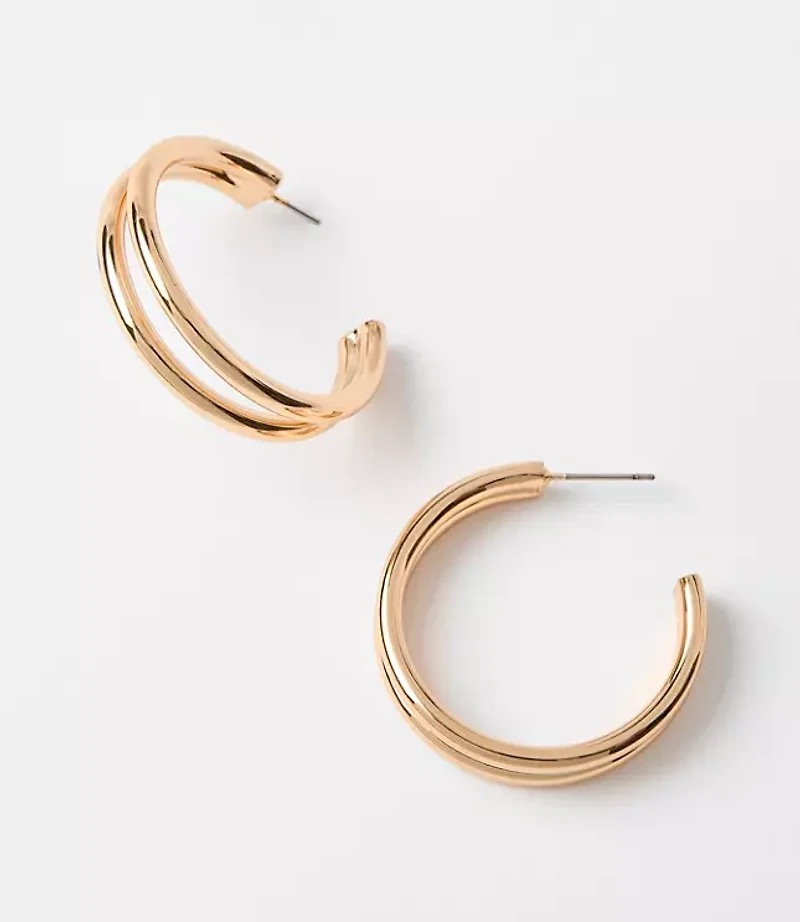 Sculpted Hoop Earrings