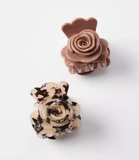 Flower Claw Hair Clip Set