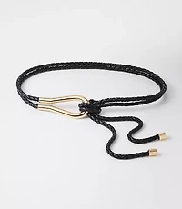 Faux Leather Rope Belt