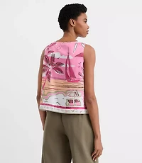 Palm Shoulder Tie Top