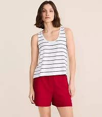 Petite Lou & Grey Striped Essential Modal Scoop Neck Tank Top