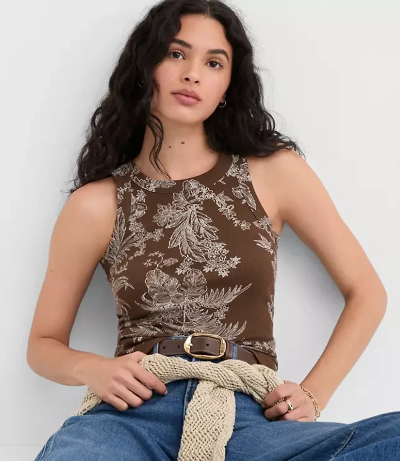 Petite Floral Toile Perfect Tank