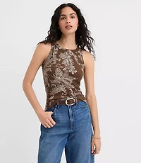 Petite Floral Toile Perfect Tank