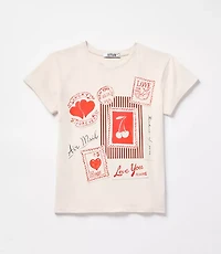Letluv Love You Postcards Tee
