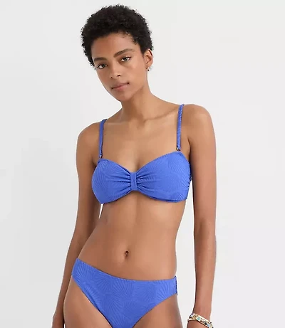 LOFT Beach Seashell Terry Bandeau Bikini Top