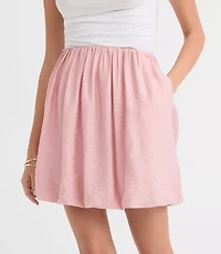 Petite Bubble Mini Pocket Skirt