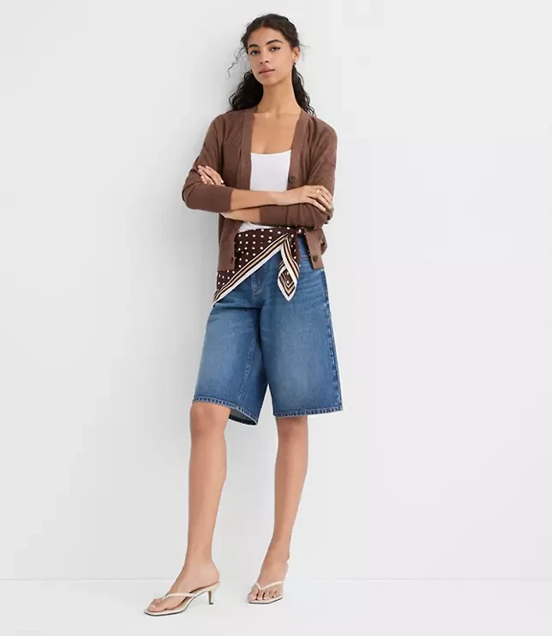 Petite Modern V-Neck Cardigan