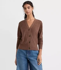 Petite Modern V-Neck Cardigan